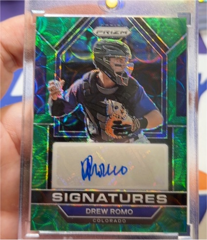 2023 Panini Prizm Signatures #SIG-DR Drew Romo — front