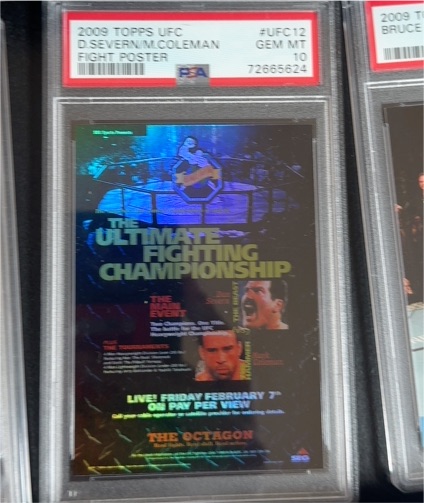 2009 Topps UFC Fight Poster #FPR-UFC12 D. Severn / M. Coleman — front