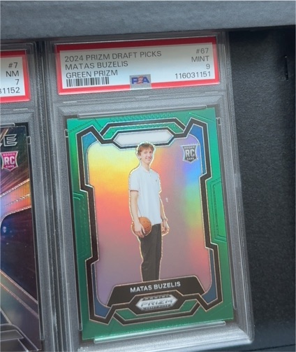 2024 Panini Prizm Draft Picks #67 Matas Buzelis Green Prizm — front