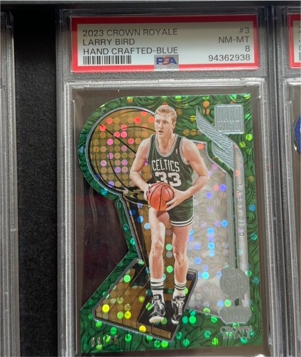 2023 Crown Royale #3 Larry Bird Hand Crafted-Blue — front