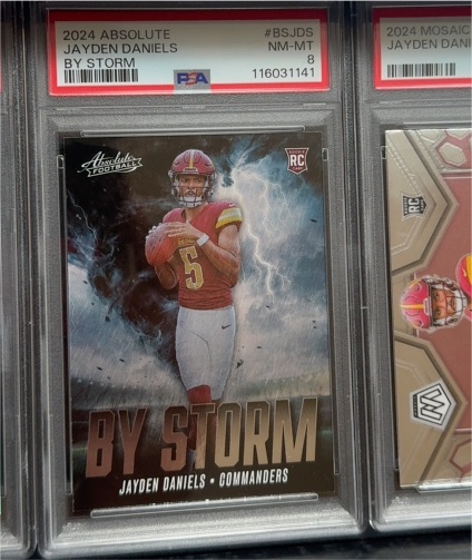 2024 Panini Absolute #BS-JDS Jayden Daniels By Storm — front
