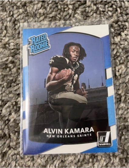 2017 Donruss #349 Alvin Kamara Rated Rookie — front