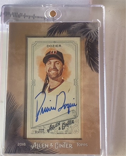 2018 Topps Allen & Ginter Framed Mini Brian Dozier — front