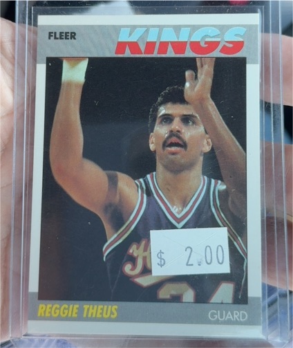 1987 Fleer #105 Reggie Theus — front