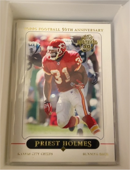 2005 Topps 50th Anniversary #144 Priest Holmes — front