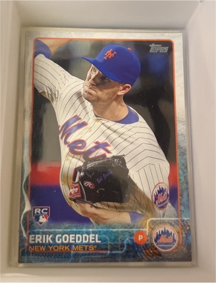 2015 Topps #486 Erik Goeddel New York Mets Rookie — front