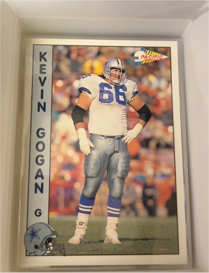 1992 Pacific #389 Kevin Gogan Dallas Cowboys — front