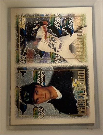 1997 Topps #252 Alex Sanchez / Matthew Quatraro Tampa Bay Devil Rays Rookie Card — front