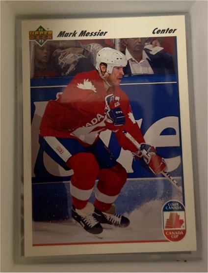 1991-92 Upper Deck #14 Mark Messier Canada Cup — front