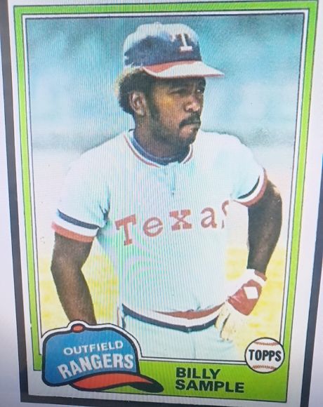 1981 Topps #283 Billy Sample Texas Rangers — front