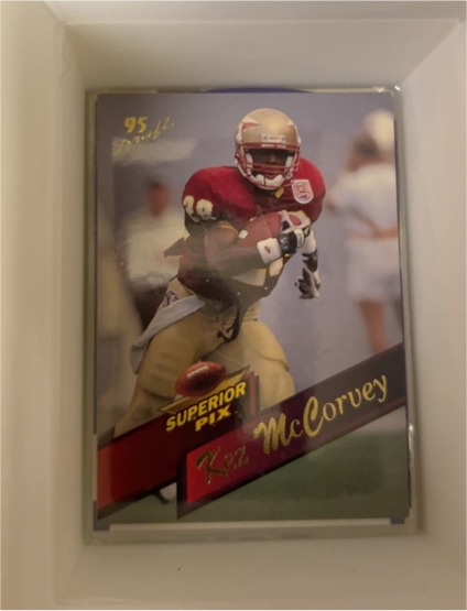 1995 Superior Pix Autographs #9 Kez McCorvey — front