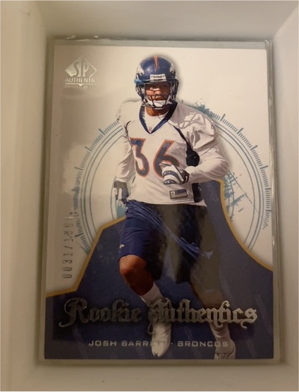 2008 SP Authentic #128 Josh Barrett Rookie Authentics — front