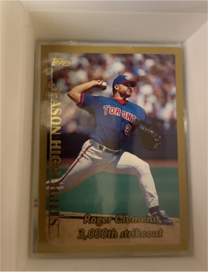 1999 Topps #203 Roger Clemens Season Highlights — front