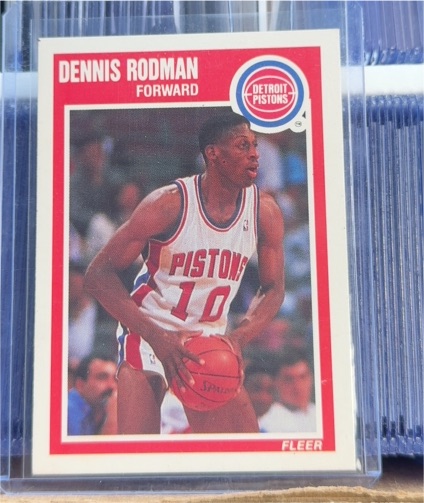 1989-90 Fleer #49 Dennis Rodman — front