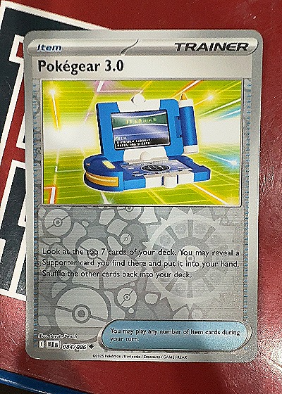 2025 Pokémon Scarlet & Violet Black Bolt #084 Pokegear 3.0 — front