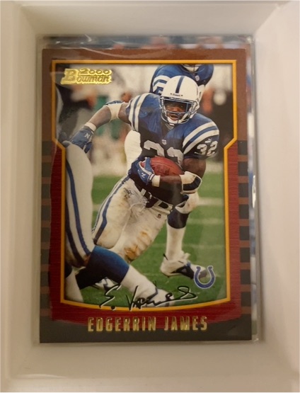 2000 Bowman #74 Edgerrin James — front