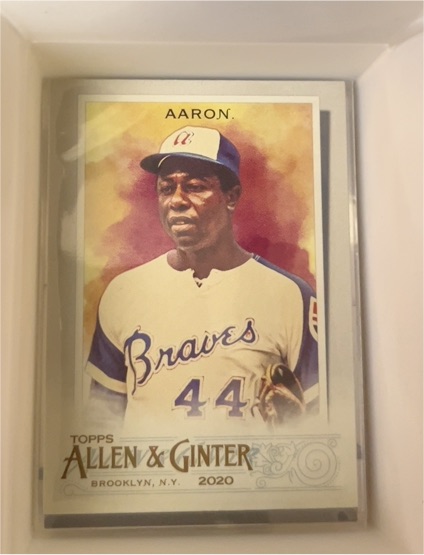 2020 Topps Allen & Ginter #104 Hank Aaron — front