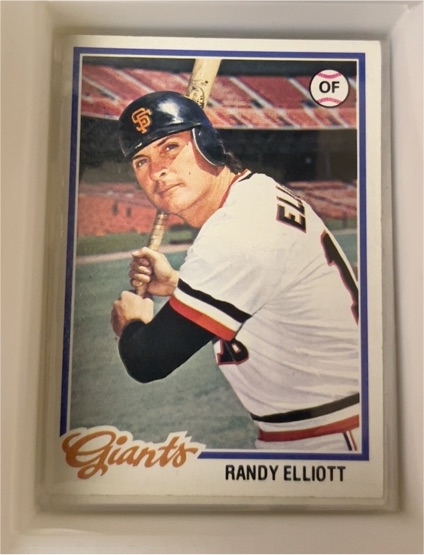 1978 Topps #719 Randy Elliott — front