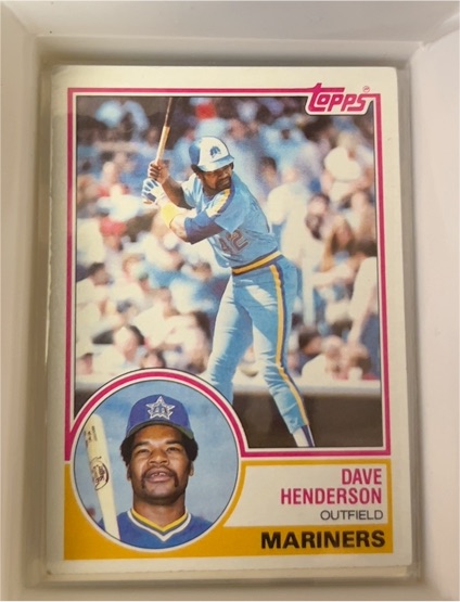 1983 Topps #732 Dave Henderson — front