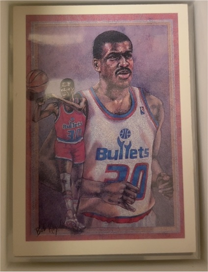 1990-91 NBA Hoops #381 Bernard King Washington Bullets — front