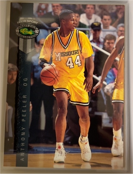 1992 Classic Four Sport #12 Anthony Peeler — front