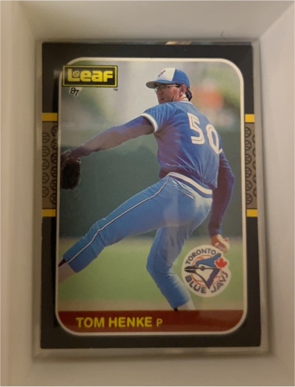 1987 Leaf #73 Tom Henke — front