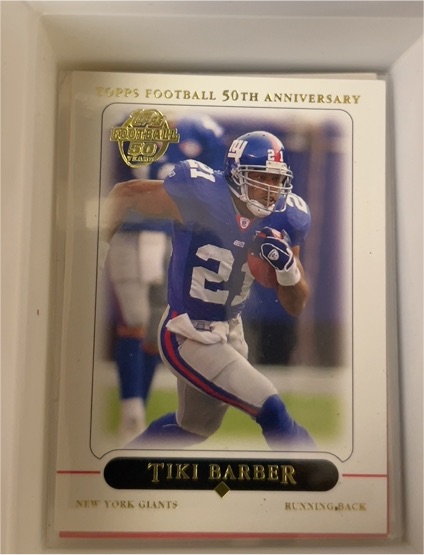 2005 Topps #152 Tiki Barber — front
