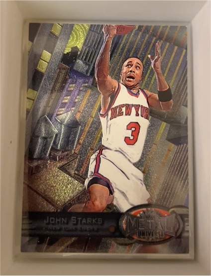 1997-98 Skybox Metal Universe #118 John Starks — front