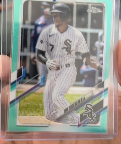 2021 Topps Chrome #36 Tim Anderson — front