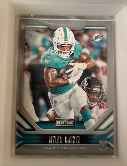2019 Panini Playbook #188 Myles Gaskin — front