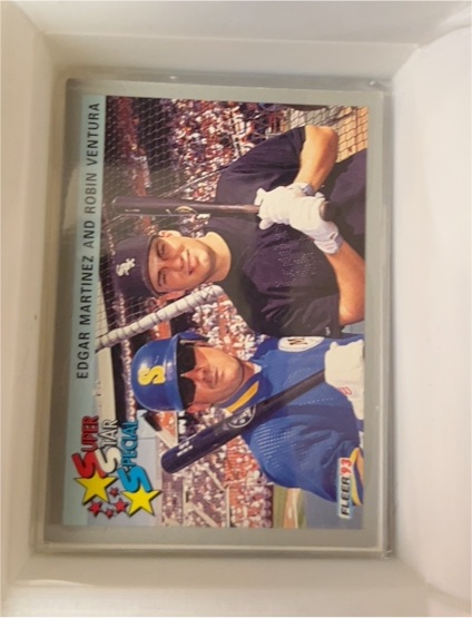 1993 Fleer #716 Edgar Martinez and Robin Ventura — front