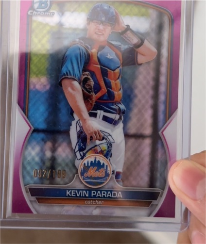 2023 Bowman Chrome Prospects #BCP-91 Kevin Parada — front