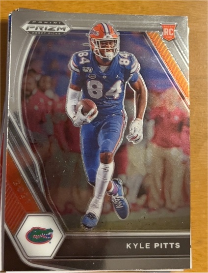 2021 Panini Prizm Draft Picks Collegiate #108 Kyle Pitts Rookie — front