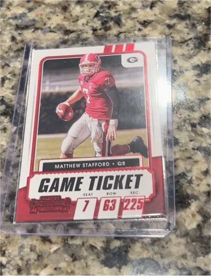 2021 Panini Contenders Draft Picks #9 Matthew Stafford — front