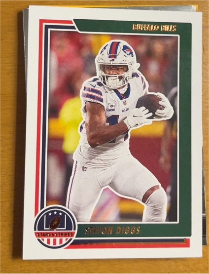 2021 Panini Chronicles Stars & Stripes #STS-SDI Stefon Diggs — front