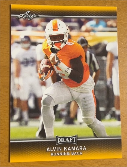 2017 Leaf Draft #1 Alvin Kamara — front