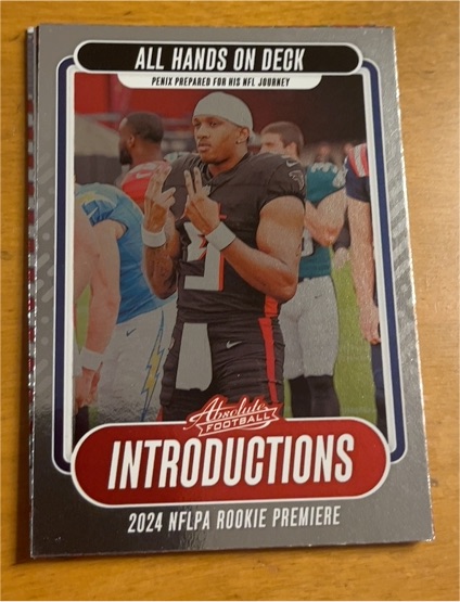 2024 Panini Absolute Introductions #I-MPJ Michael Penix Jr — front