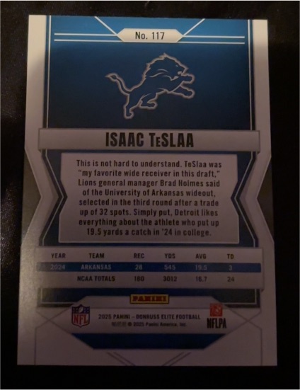 2025 Panini Donruss Elite #117 Isaac TeSlaa — front