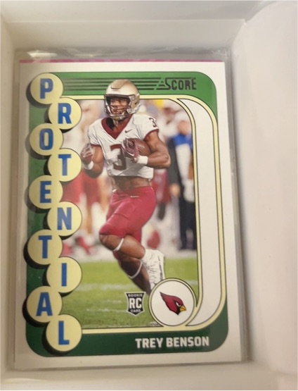 2024 Panini Score Protential #24 Trey Benson — front