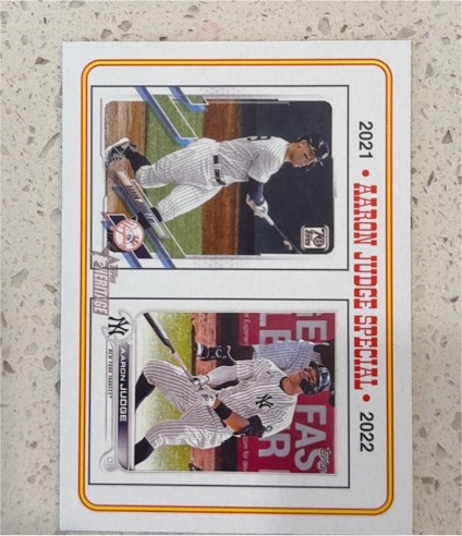 2023 Topps Heritage #4 Aaron Judge Special — front