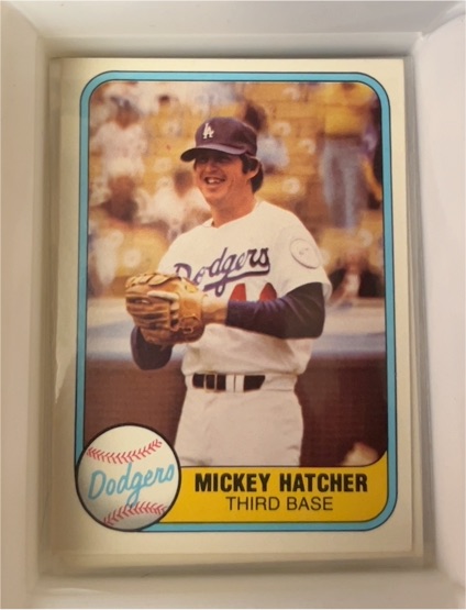 1981 Fleer #135 Mickey Hatcher — front