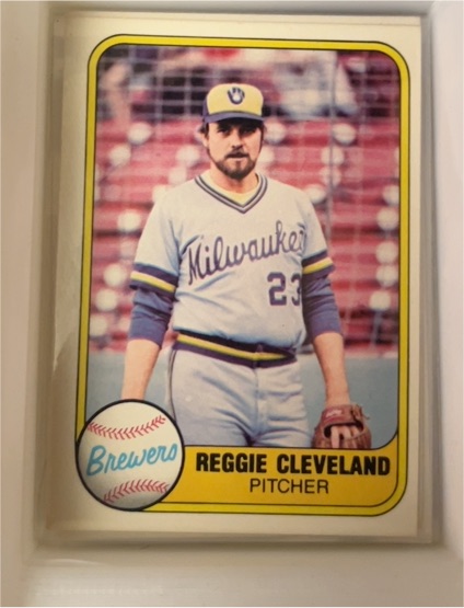 1981 Fleer #523 Reggie Cleveland Milwaukee Brewers — front