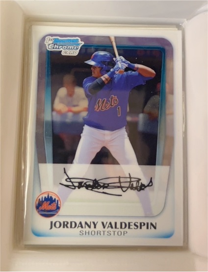 2011 Bowman Chrome Prospects #BCP200 Jordany Valdespin — front