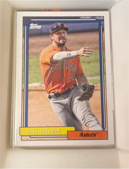 2021 Topps Update Series 1992 Topps Redux #T92-21 Alex Bregman — front