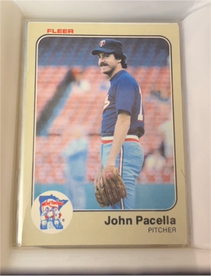 1983 Fleer #622 John Pacella — front