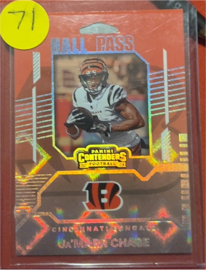 2024 Panini Contenders Football #11 Ja'Marr Chase Hall Pass — front