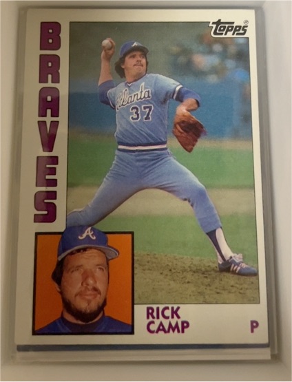 1984 Topps #597 Rick Camp — front