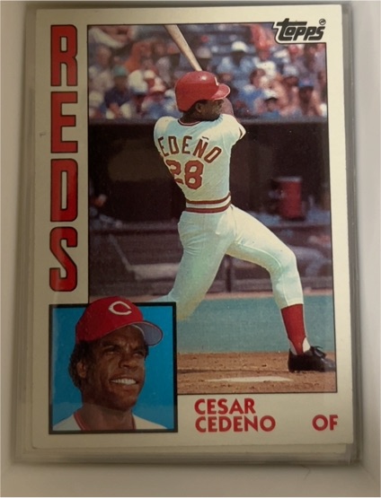 1984 Topps #725 Cesar Cedeno — front
