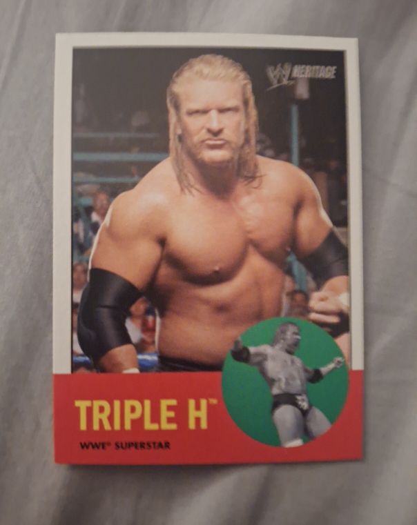 2006 Topps Heritage II WWE #W2 Triple H — front