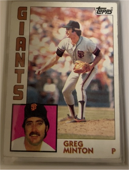 1984 Topps #205 Greg Minton — front